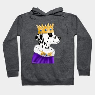 Dalmatian If the Crown Fits black spotted Hoodie